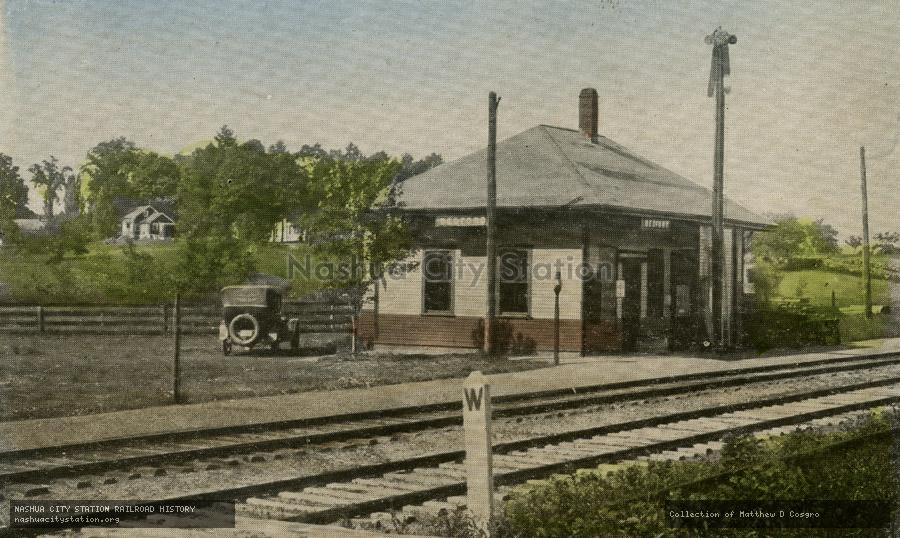 Postcard: Boston & Maine Station, Bedford, New Hampshire